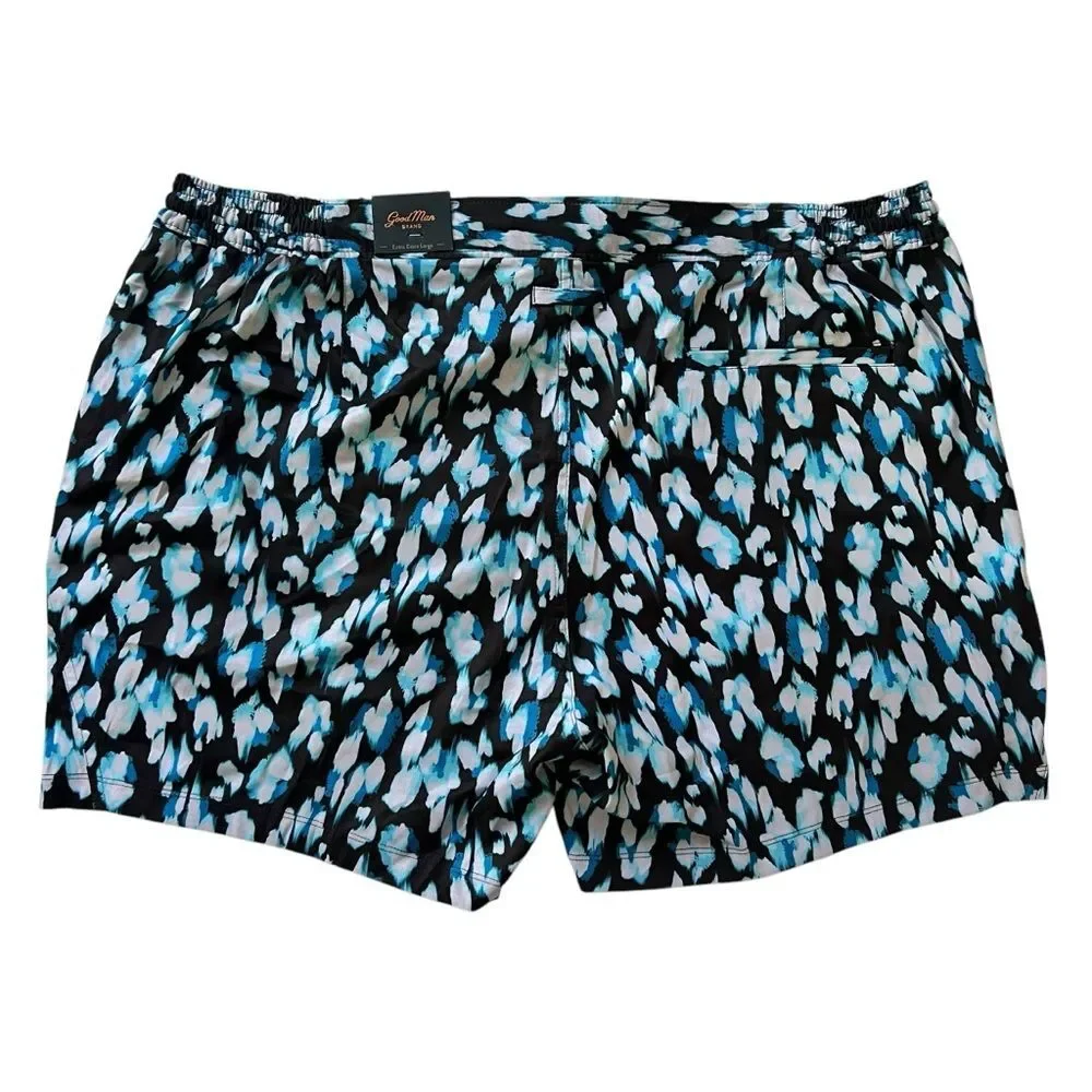 Men's Good Man Brand Swim Trunks Size‎ XXL Blue Black NWT